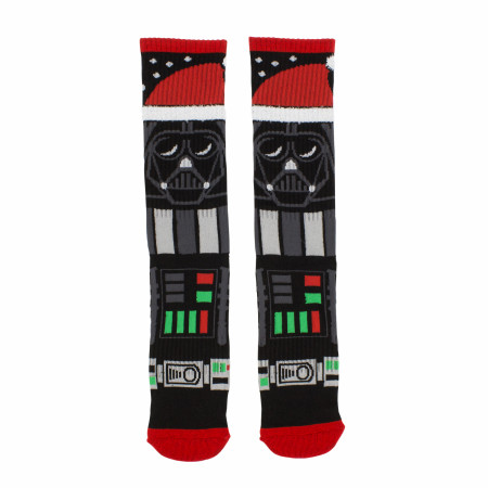 Star Wars Darth Vader Santa Hat Athletic Crew Socks